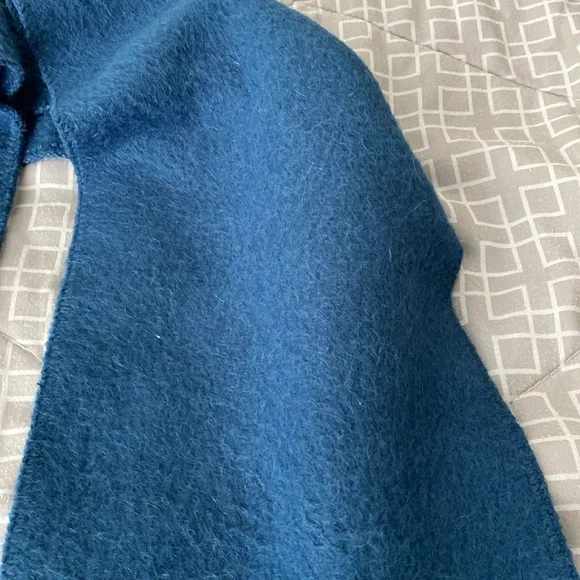 Peruvian Alpaca Camargo dark blue fringe scarf - Picture 10 of 17